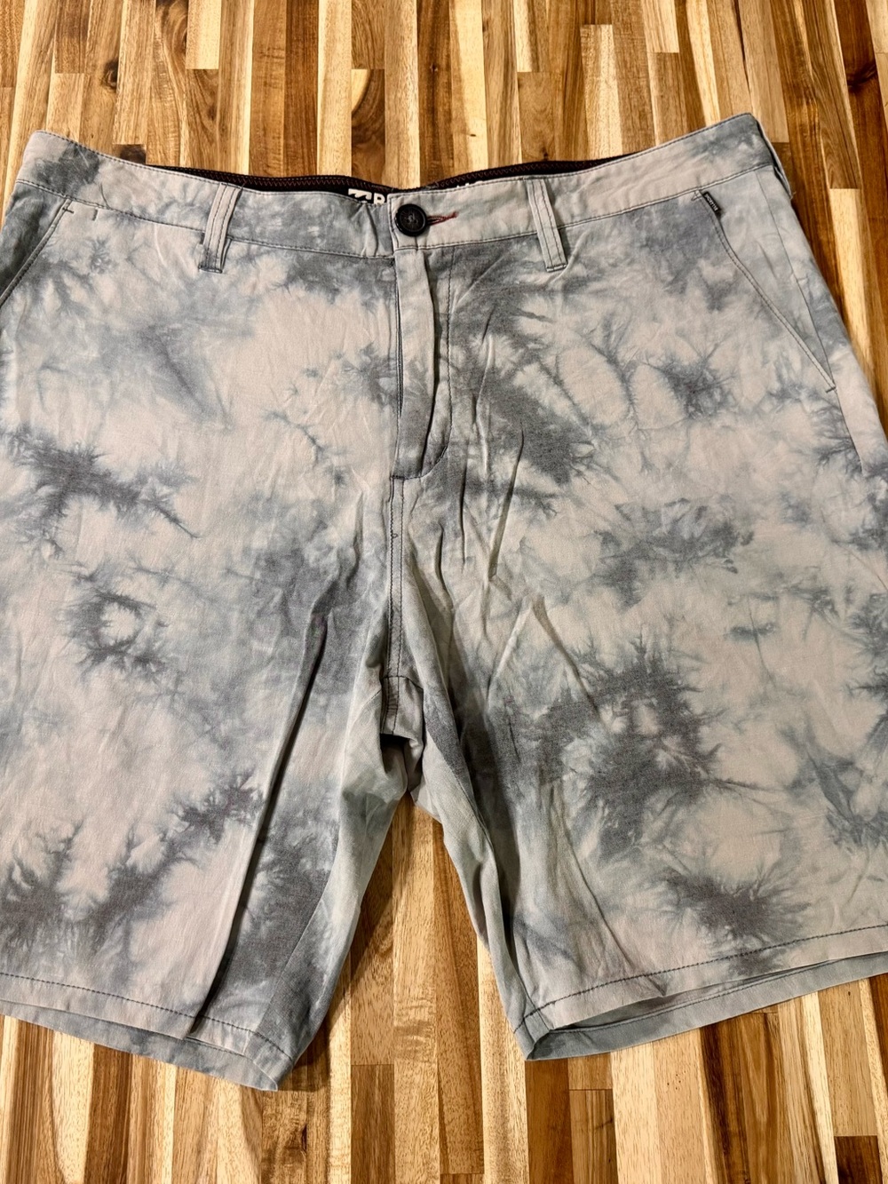 Gray Billabong Submersibles Tie-Dye Hybrid Men's Shorts 36